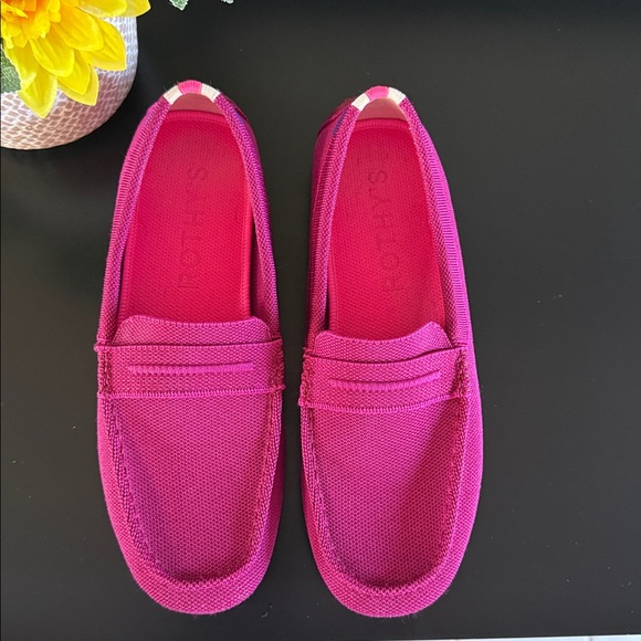 Rothy's The Driver Rasberry Loafers for Women - Picture 9 of 13